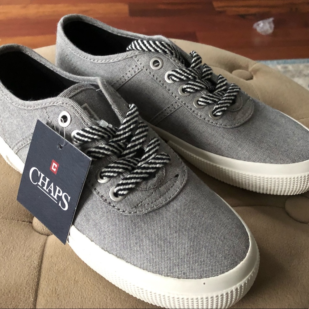 Gray Chaps sneakers sz 6 NWT